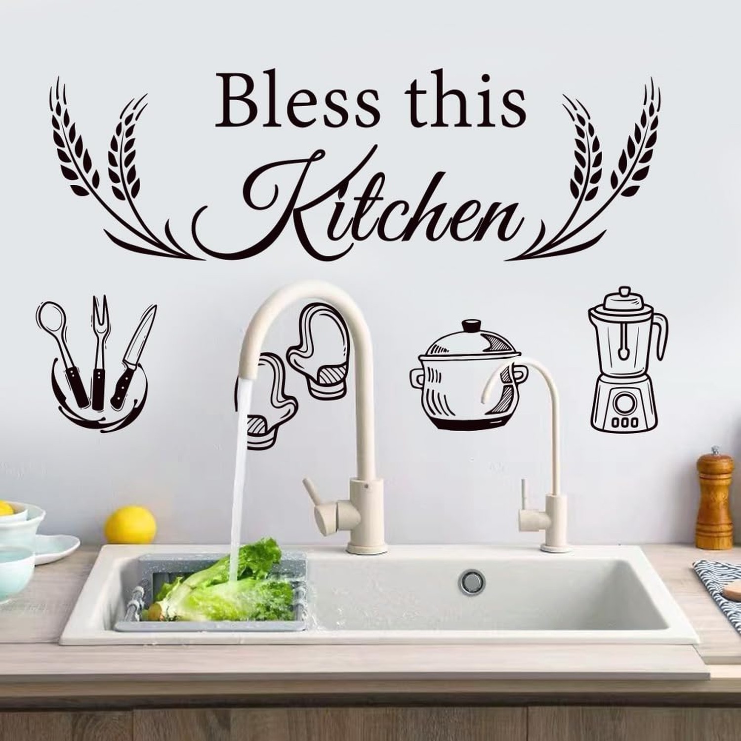 3 Set Kitchen Wall Decals Vinyl Wall Sticker Peel and Sticker Wall Decor for …