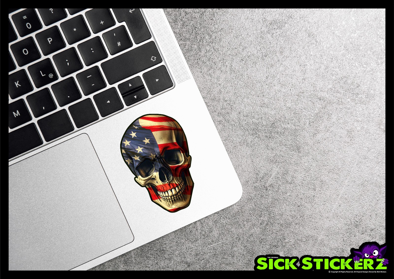 American Flag Skull Freedom Sticker Decal Car Truck