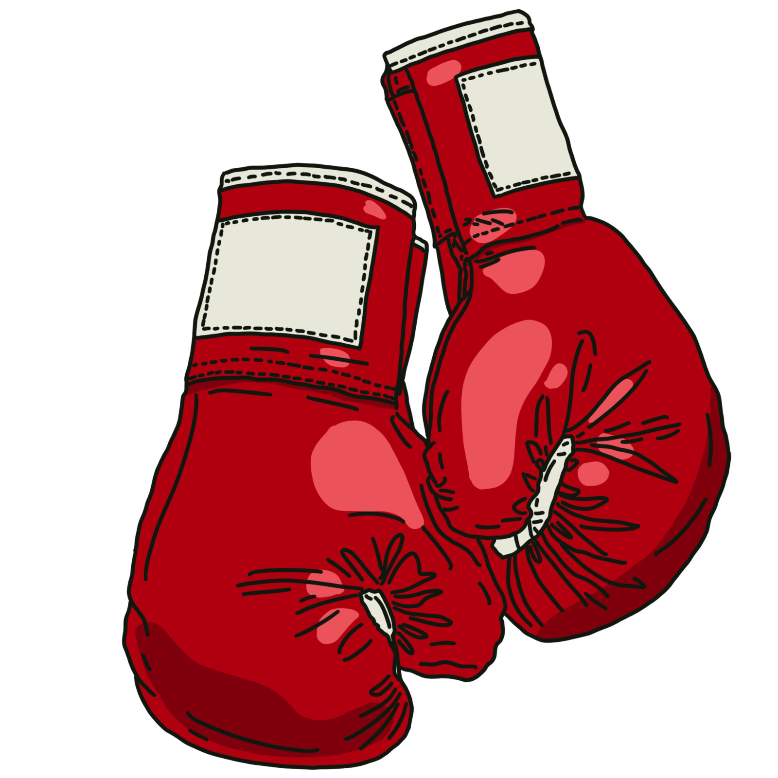 Boxing Gloves sticker weatherproof bumper vinyl decal