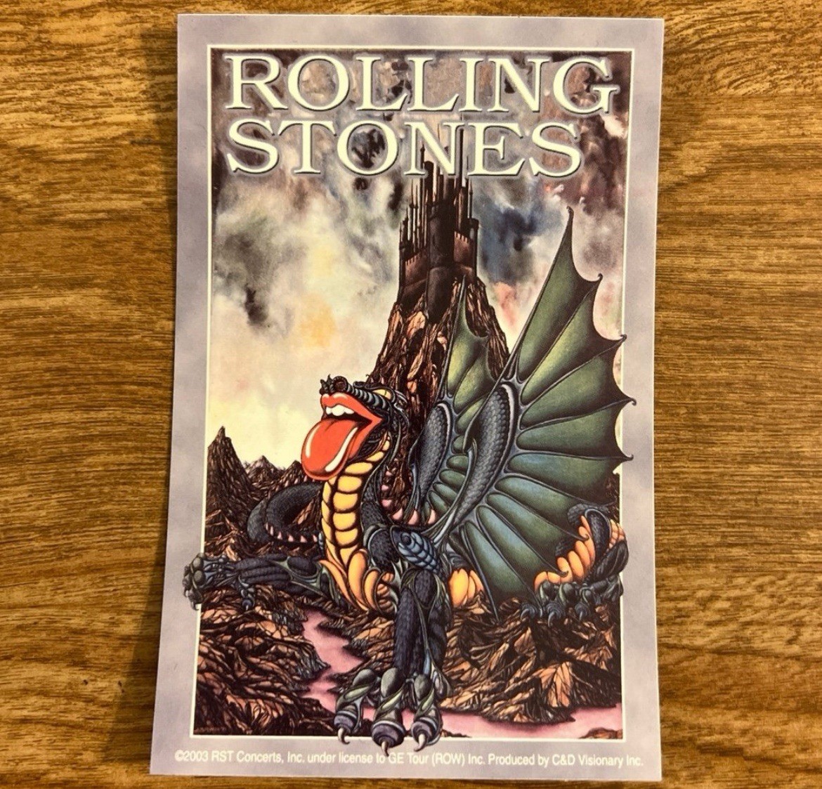 VINTAGE 2003 The Rolling Stones Official Stickers (3)