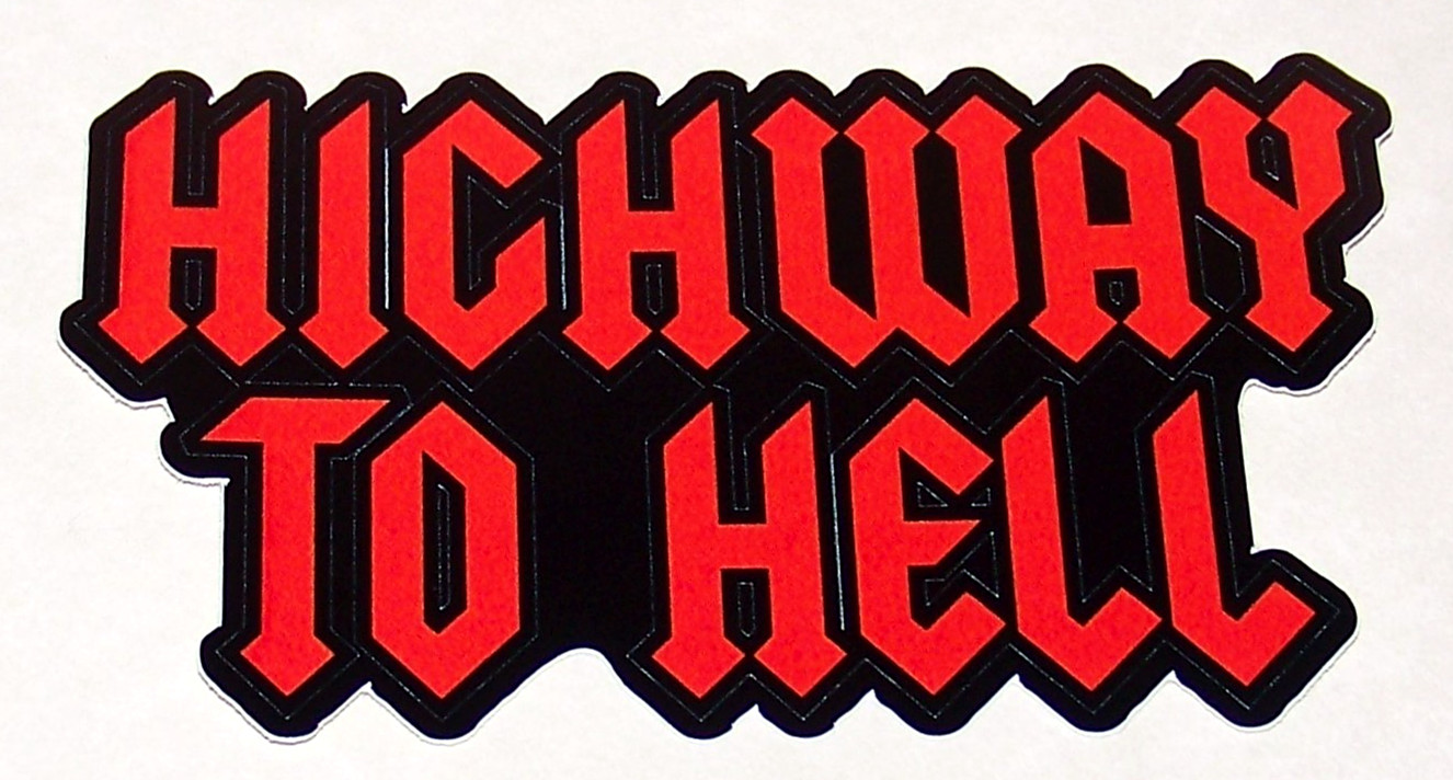 AC/DC – LARGE Sticker Decal Official Heavy Metal Rock Band Highway to Hell ACDC
