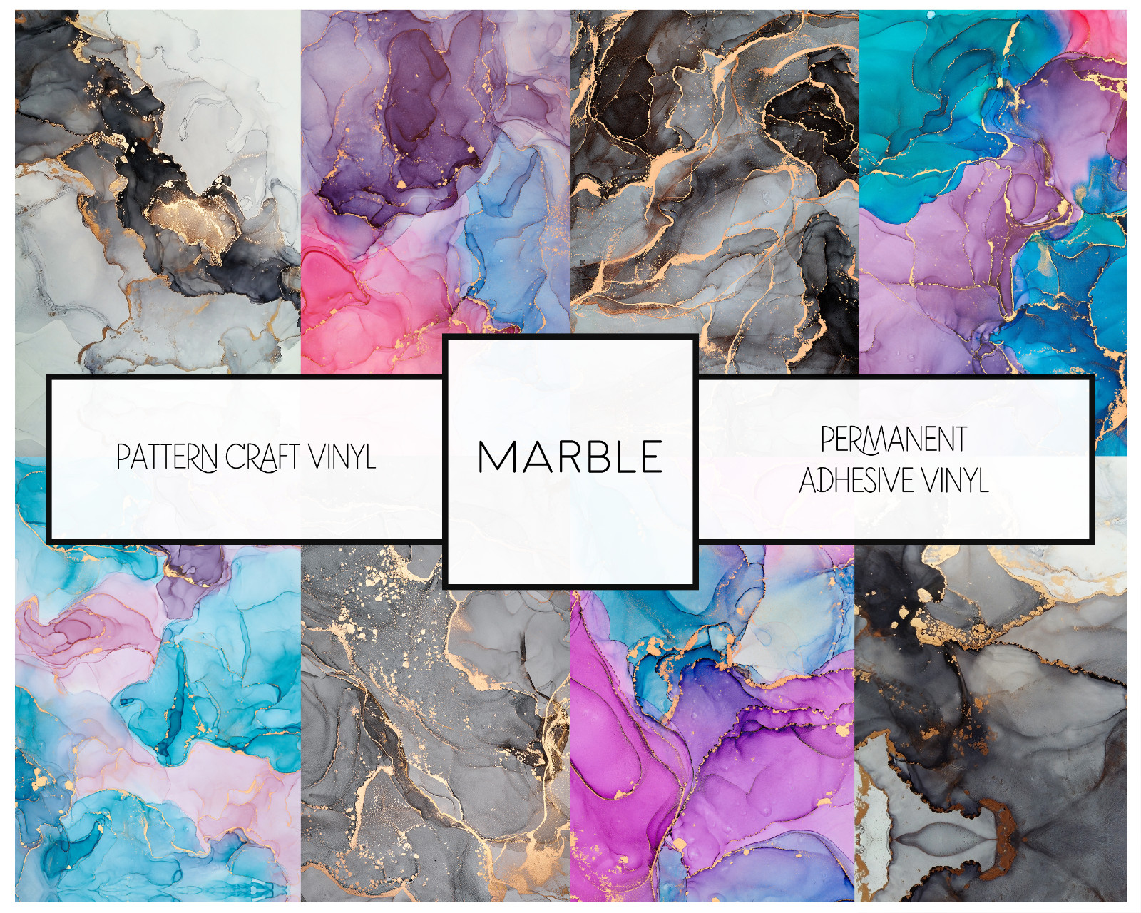Marble Craft Vinyl Oracal 651 Ombre Pattern Adhesive Vinyl | FREE SHIPPING