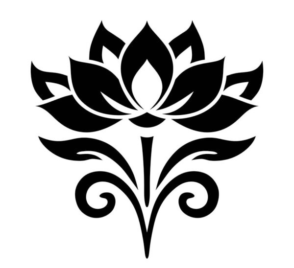 Lotus Blossom flower vinyl sticker decal – many sizes / colors available