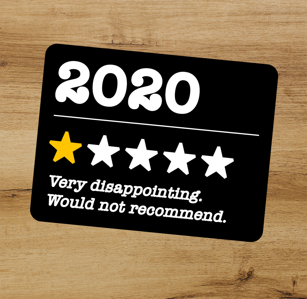 2020 1-star parody High Quality Premium Vinyl Sticker for Bottle Car Laptop