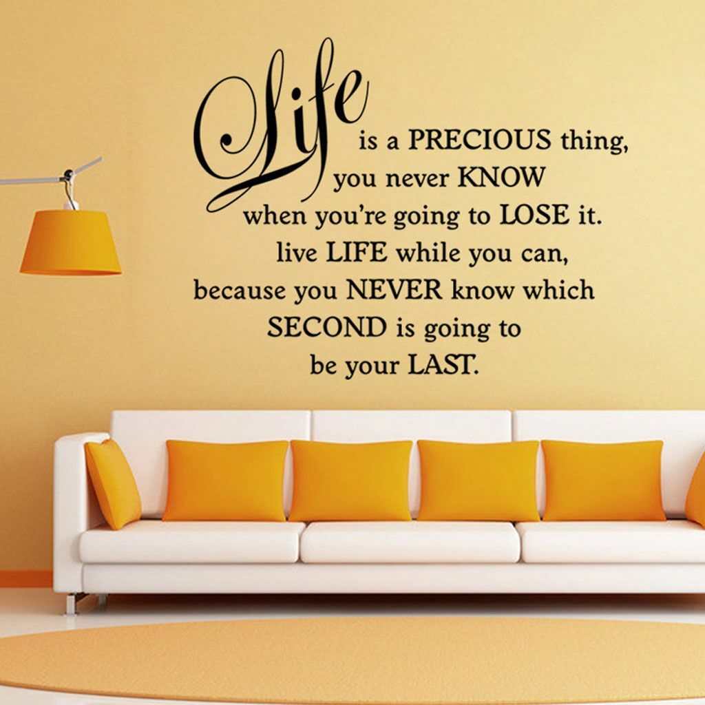 Vinyl Home Room Decor Art Quote Wall Decal DIY Stickers Bedroom Removable Mural