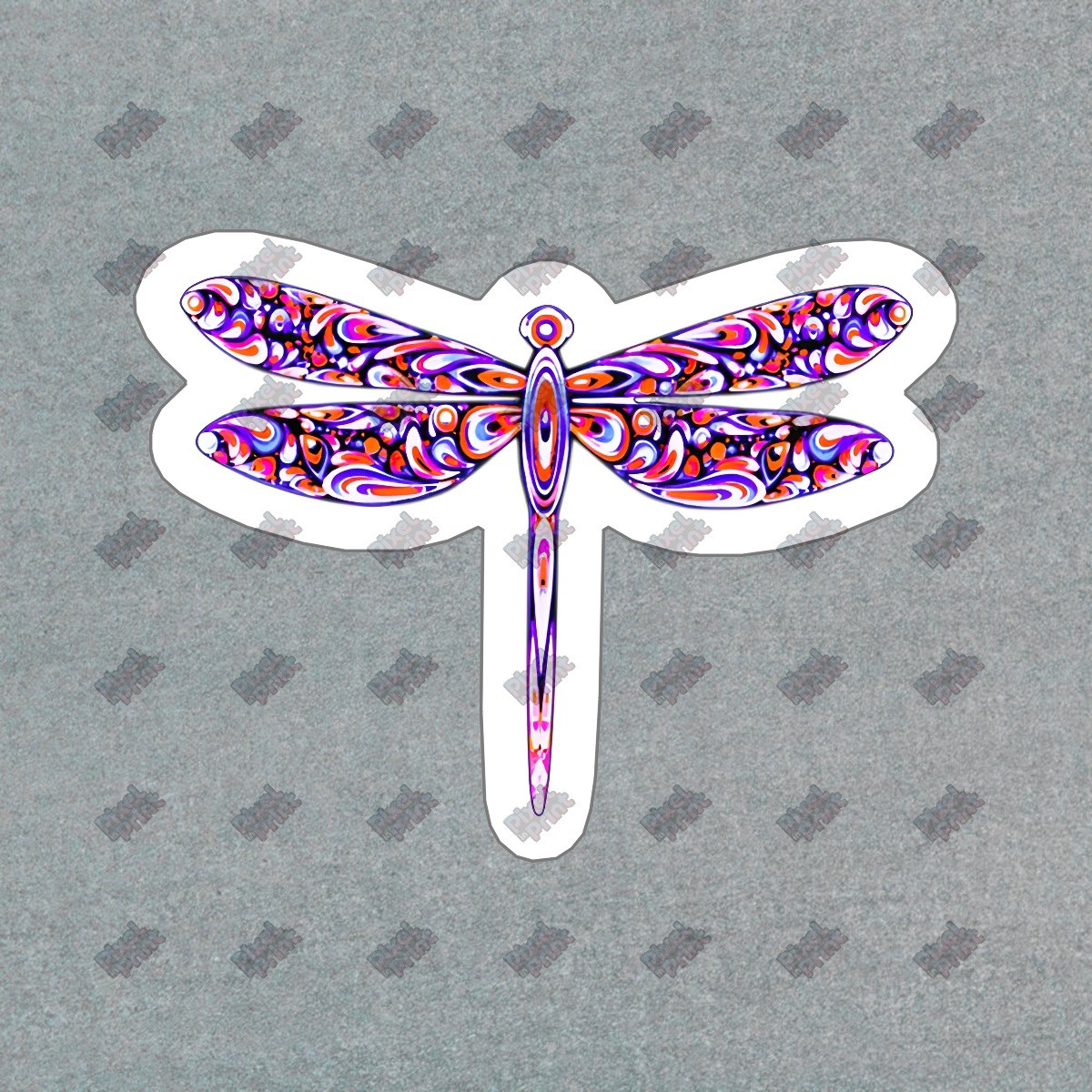 Colorful Dragonfly Vinyl Sticker Decal Perfect for Laptops, Water #376674