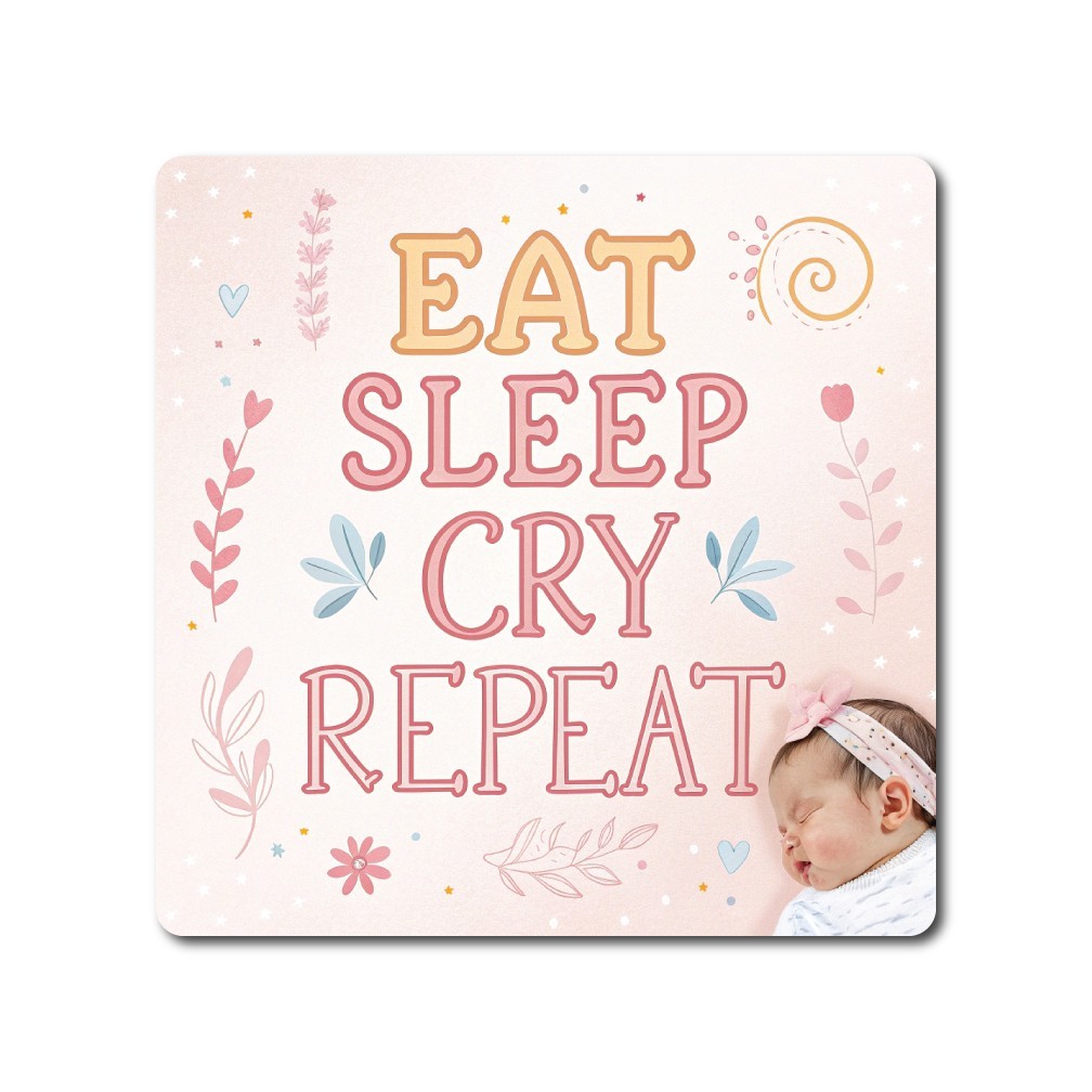 Custom Baby Photo Sticker | Personalized Newborn Gift | Infant Photo Sticker