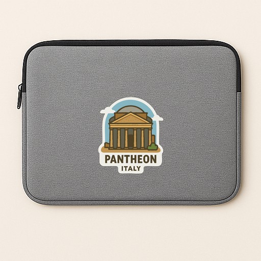 Pantheon Italy Iron On Heat Transfer Vinyl HTV Die-Cut Symbolic Landmark Design