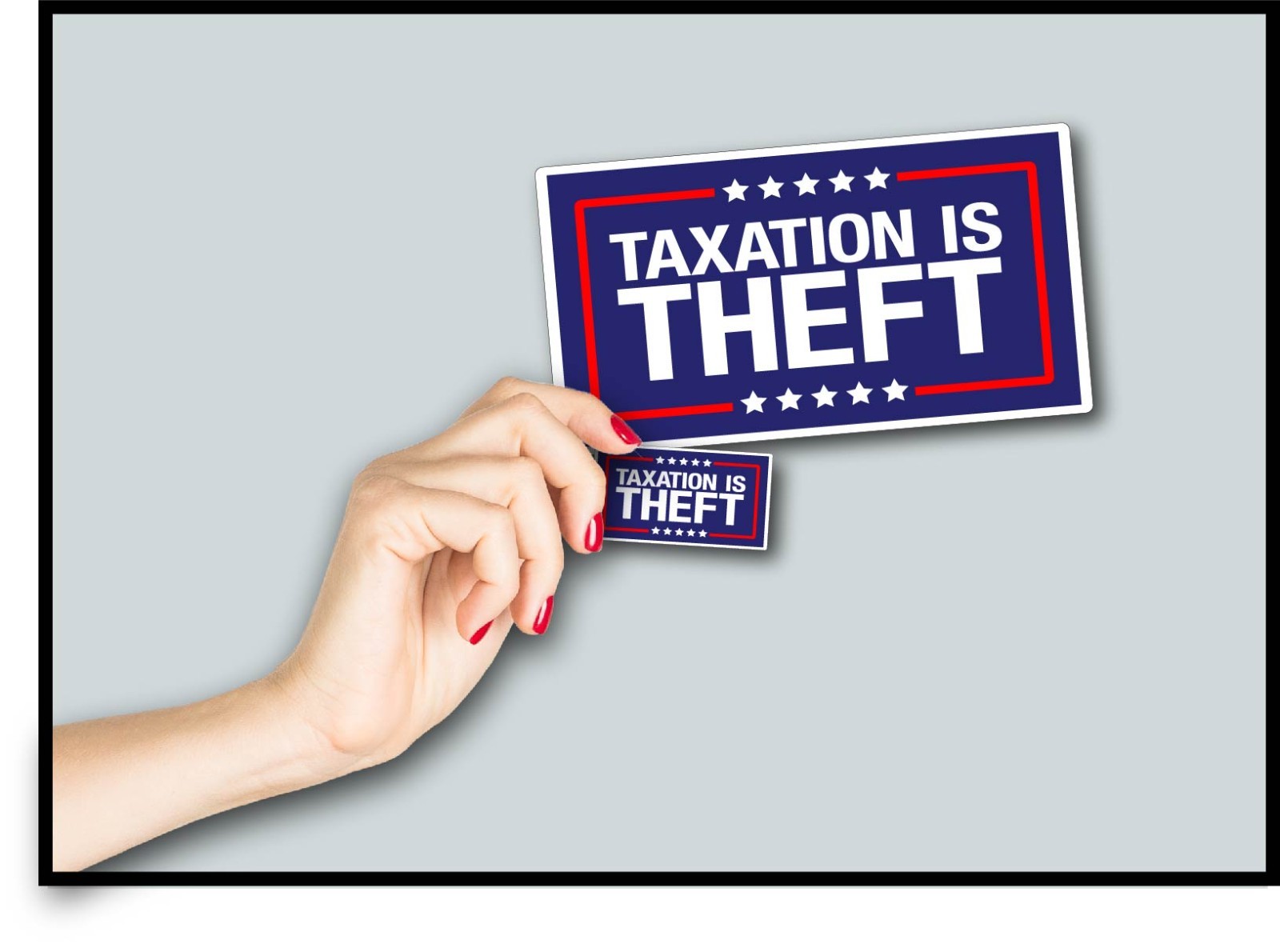 Taxation is Theft Decal Sticker No Taxes Property Income Government Trump MAGA