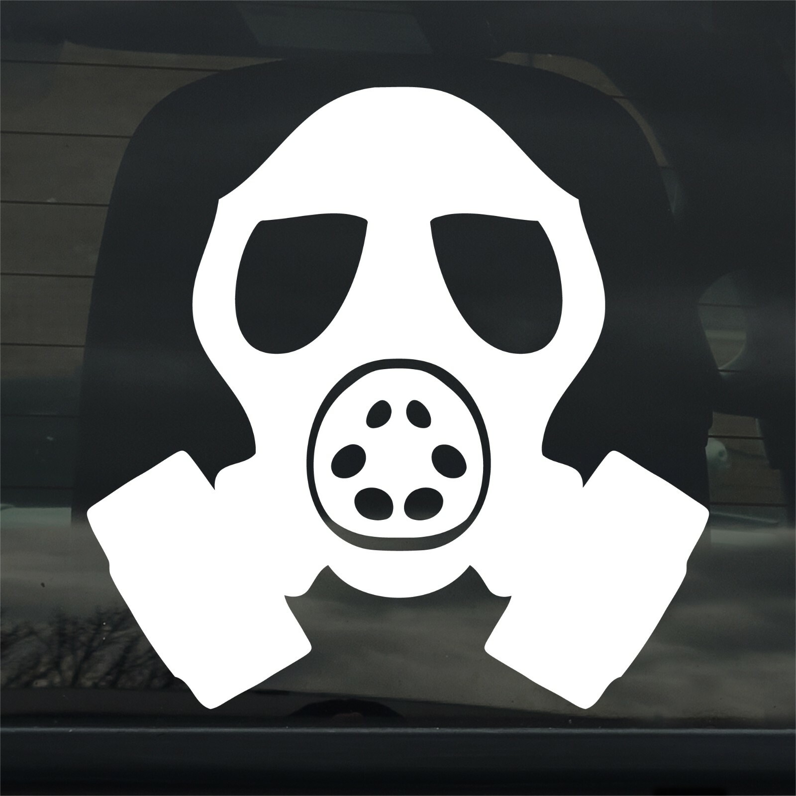 Gas Mask – Post Apocalyptic – Toxic – Hazard – Custom Vinyl Sticker – Decal