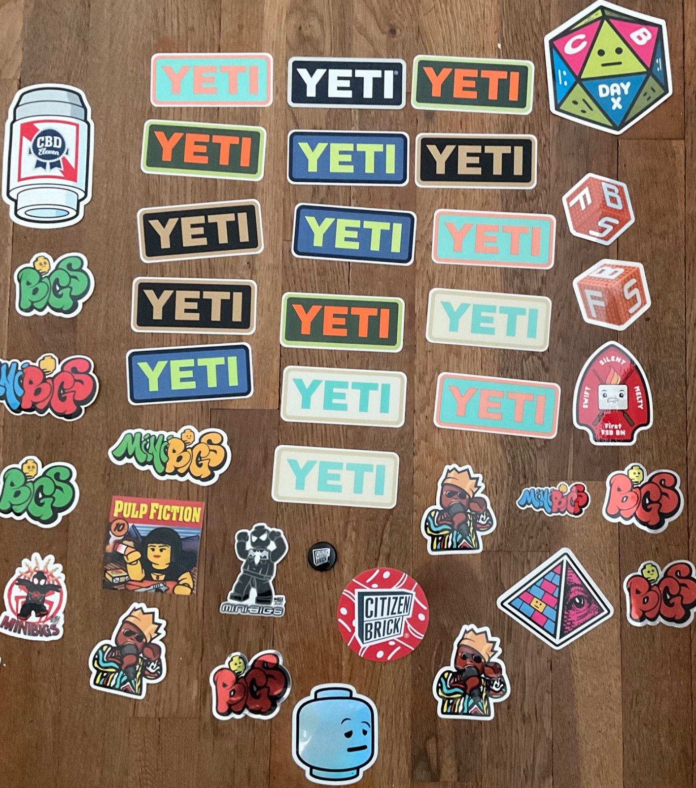 16 Authentic Different Colors YETI Decal / Stickers NEW