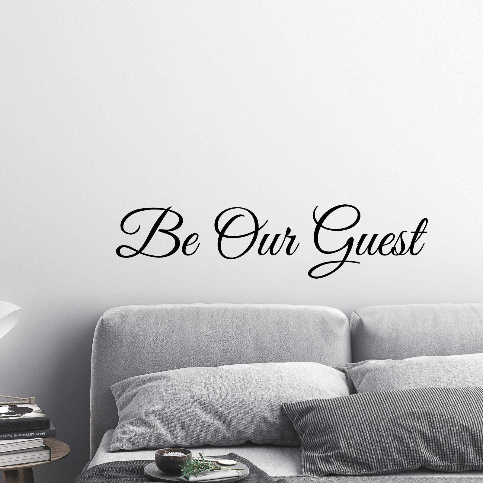Be Our Guest Room Wall Decal Sticker Quote Over the Bedroom Decor Vinyl Welcome