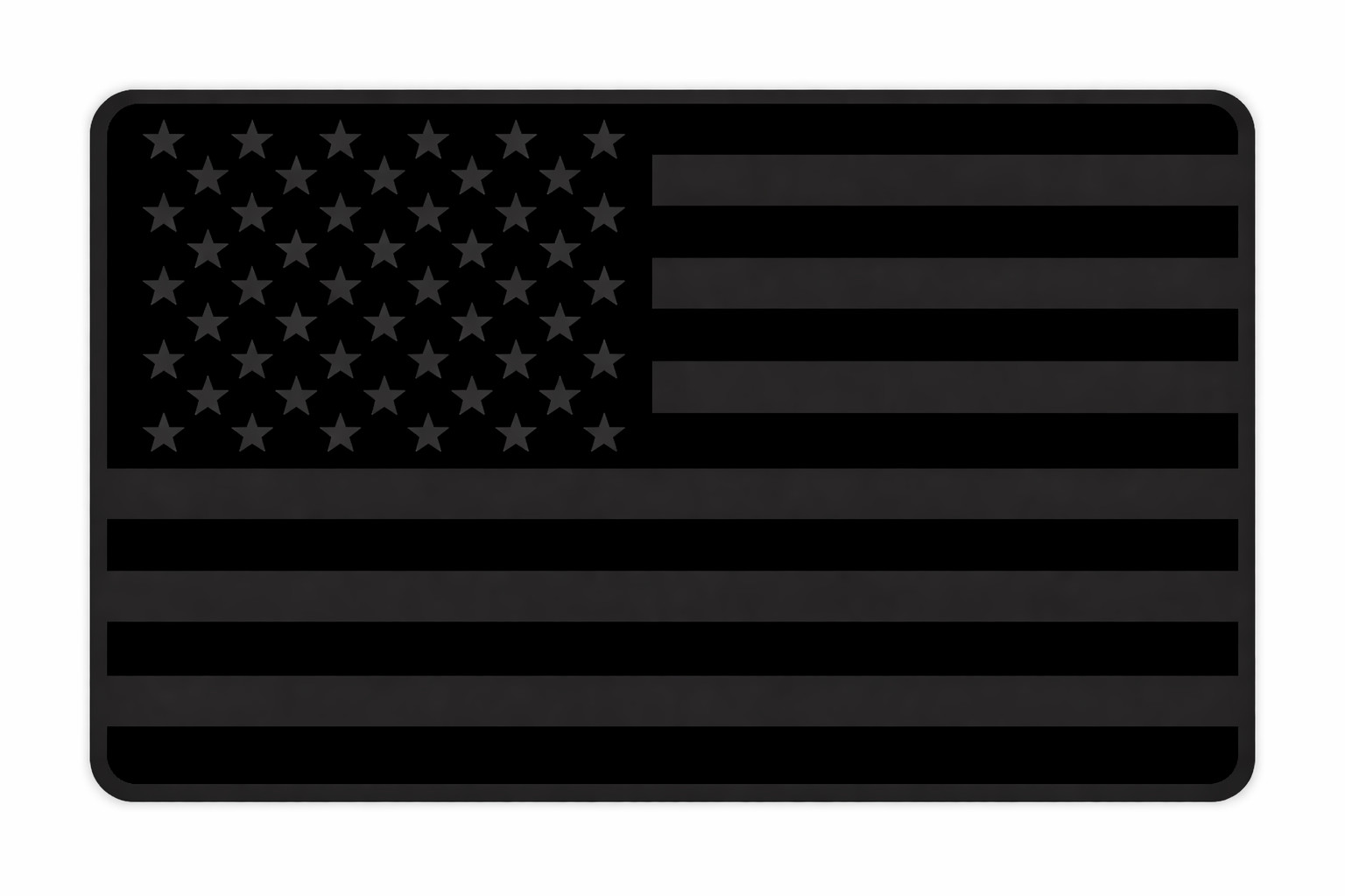 Blacked Out American Flag Sticker Decal Tactical Black USA Vinyl Car Truck