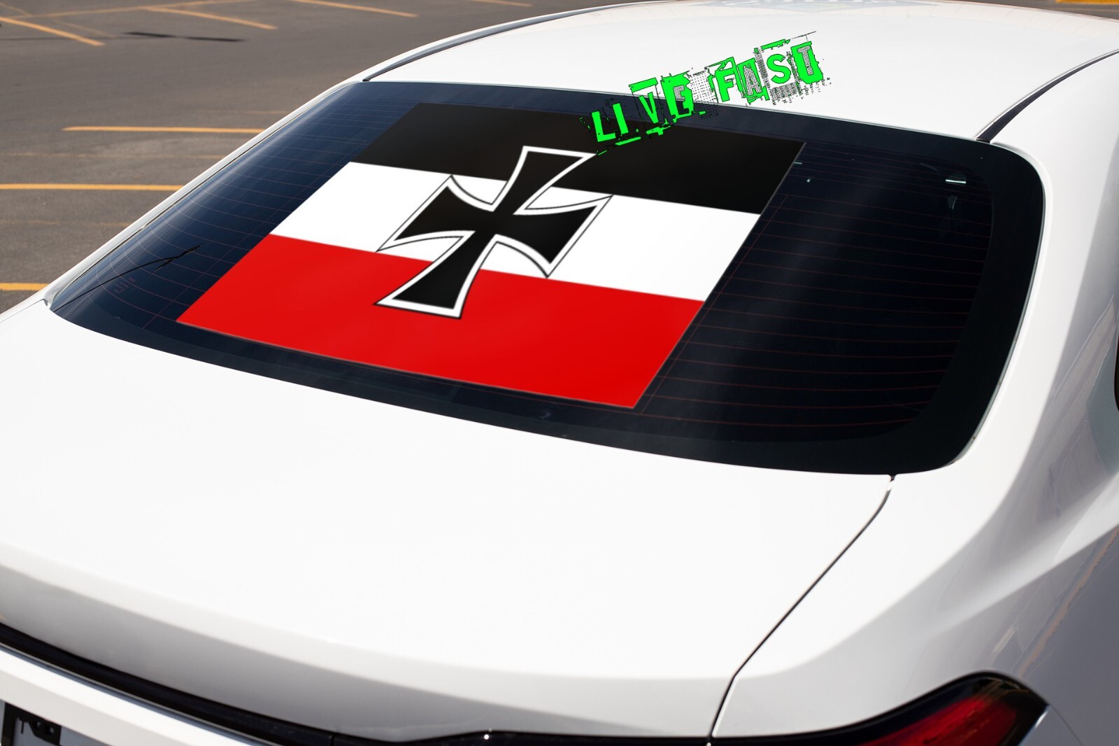 GERMANY WWI JACK FLAG GERMAN IRON CROSS Vinyl Decal Sticker