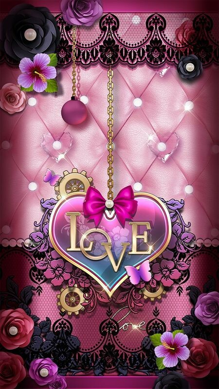 Beautiful pink Love Premium Vinyl Waterproof Decal