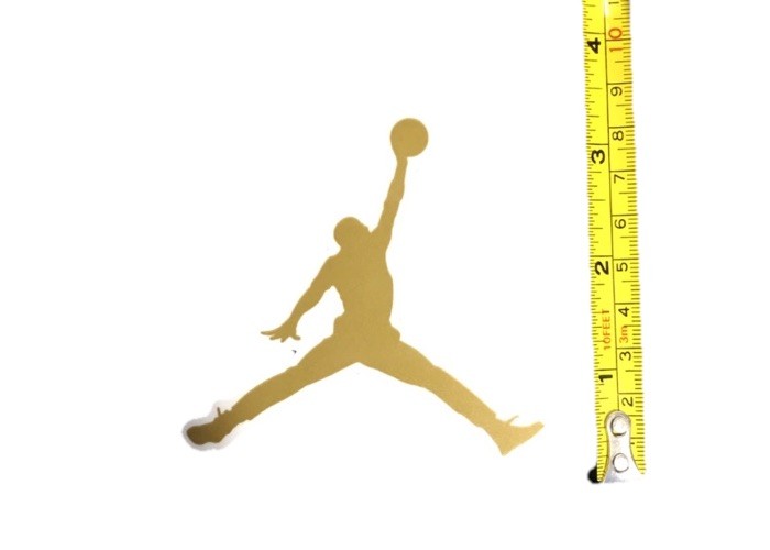 Air Jordan Gold Jumpman Logo Sticker 3.25"