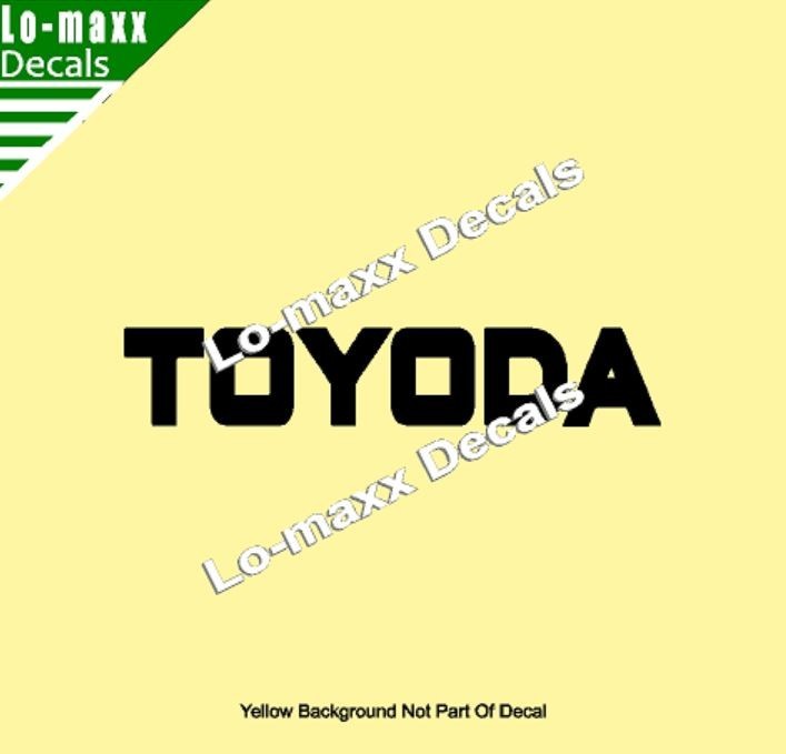 TOYODA Premium Custom Graphics Die-Cut Vinyl Decal for High-Octane Style