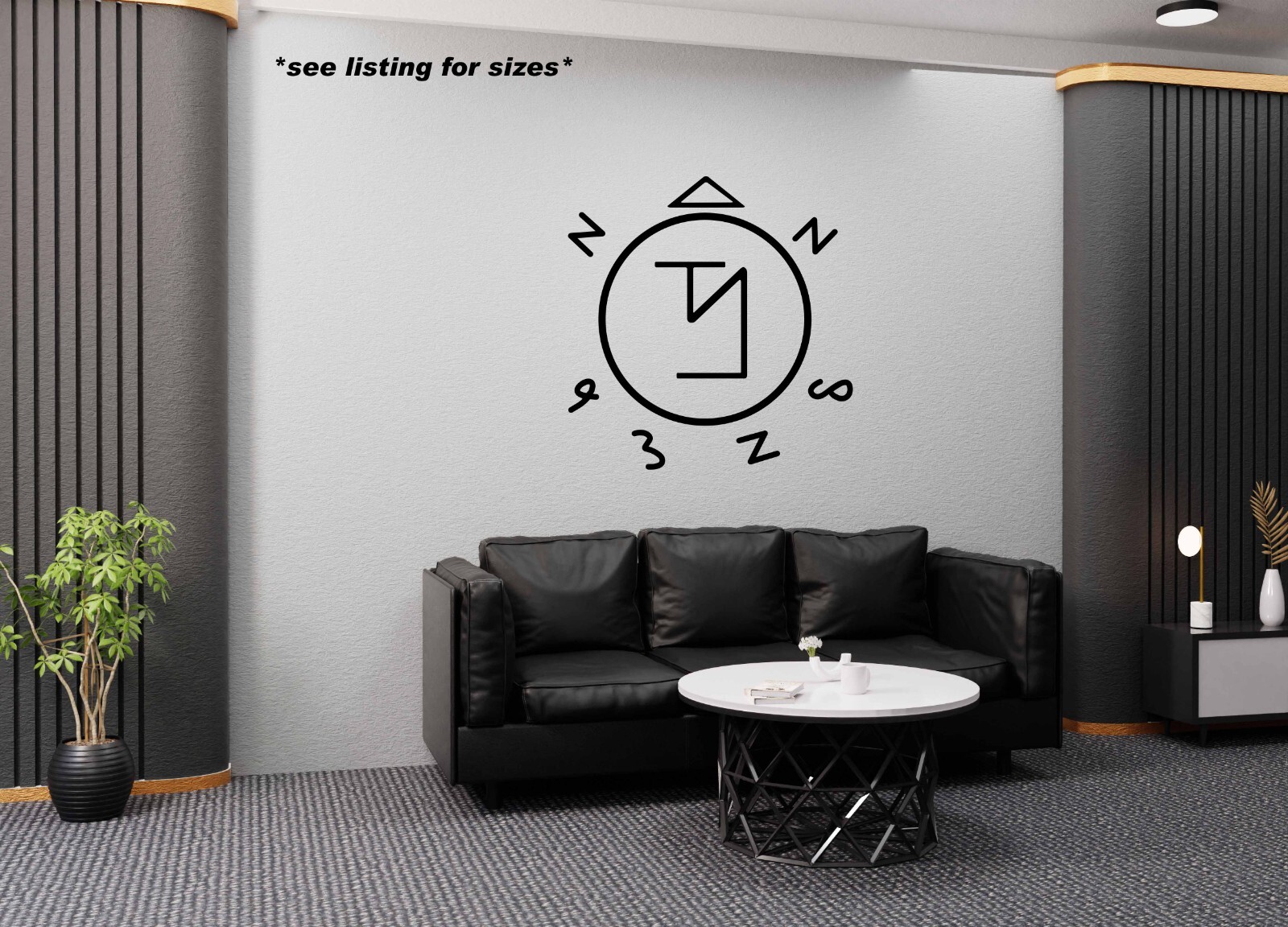 Angel Banishing Symbol – Supernatural Wall Vinyl Decal/Sticker -large size