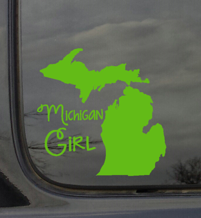State Girl Sticker Vinyl Car Decal Approx. 6×6 NEW Made in USA