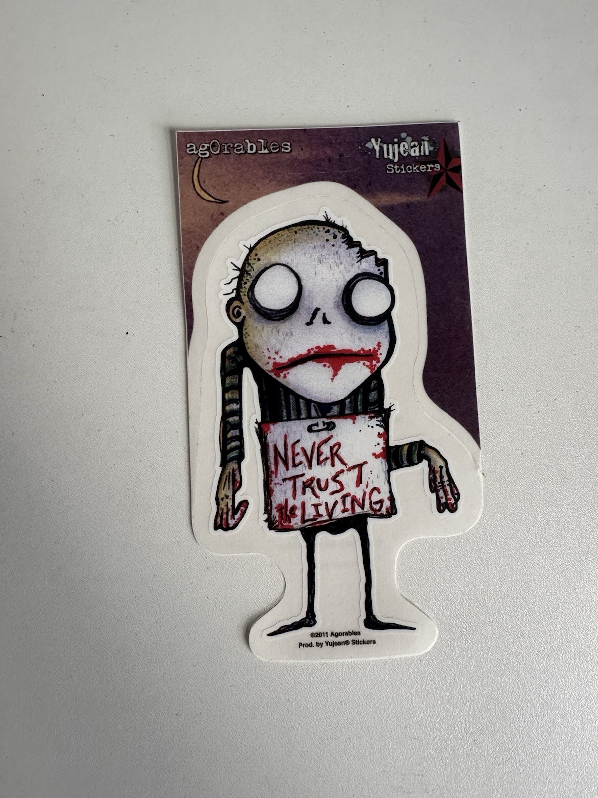 Agorables Never Trust Living Sticker Yujean Stickers 6.5”