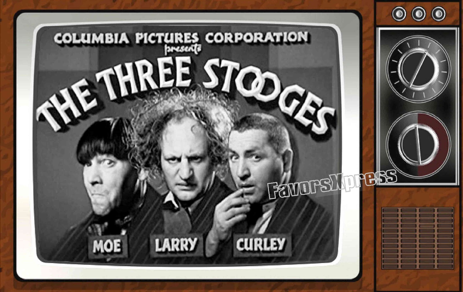 The Three Stooges Classic TV Show PHOTO MAGNET 4 X 2.5 INCHES
