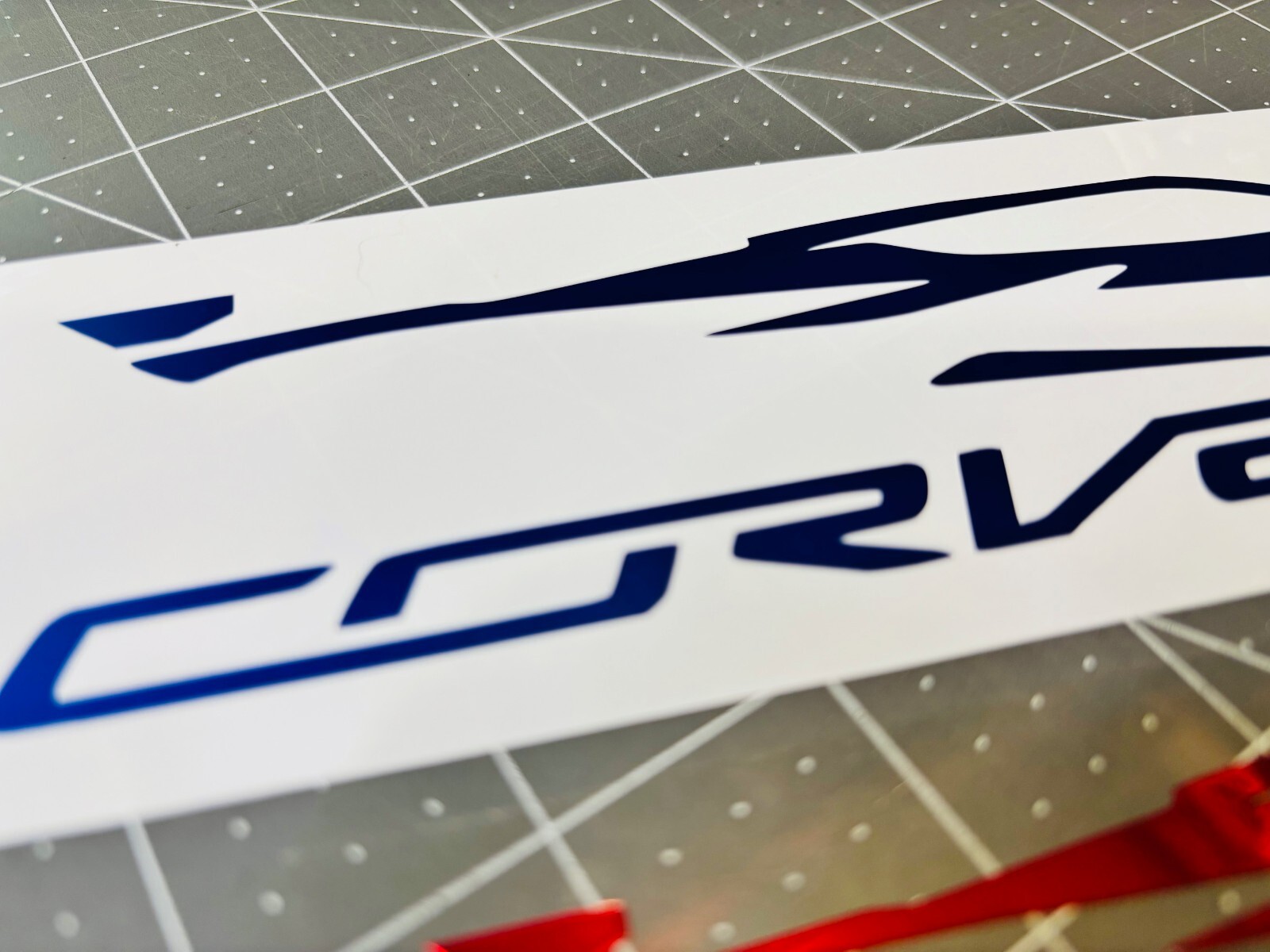 TWO C8 Corvette Silhouette Vinyl Decals (1 Left, 1 Right) MANY Sizes & Colors