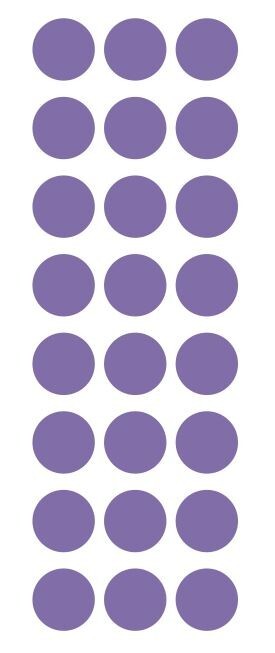 1" Lavender Round Label Dots Stickers Color Coding Inventory 1 Inch Dot