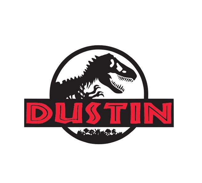 CUSTOM NAME Jurassic World Decal kids bedroom wall sticker jurassic park art big