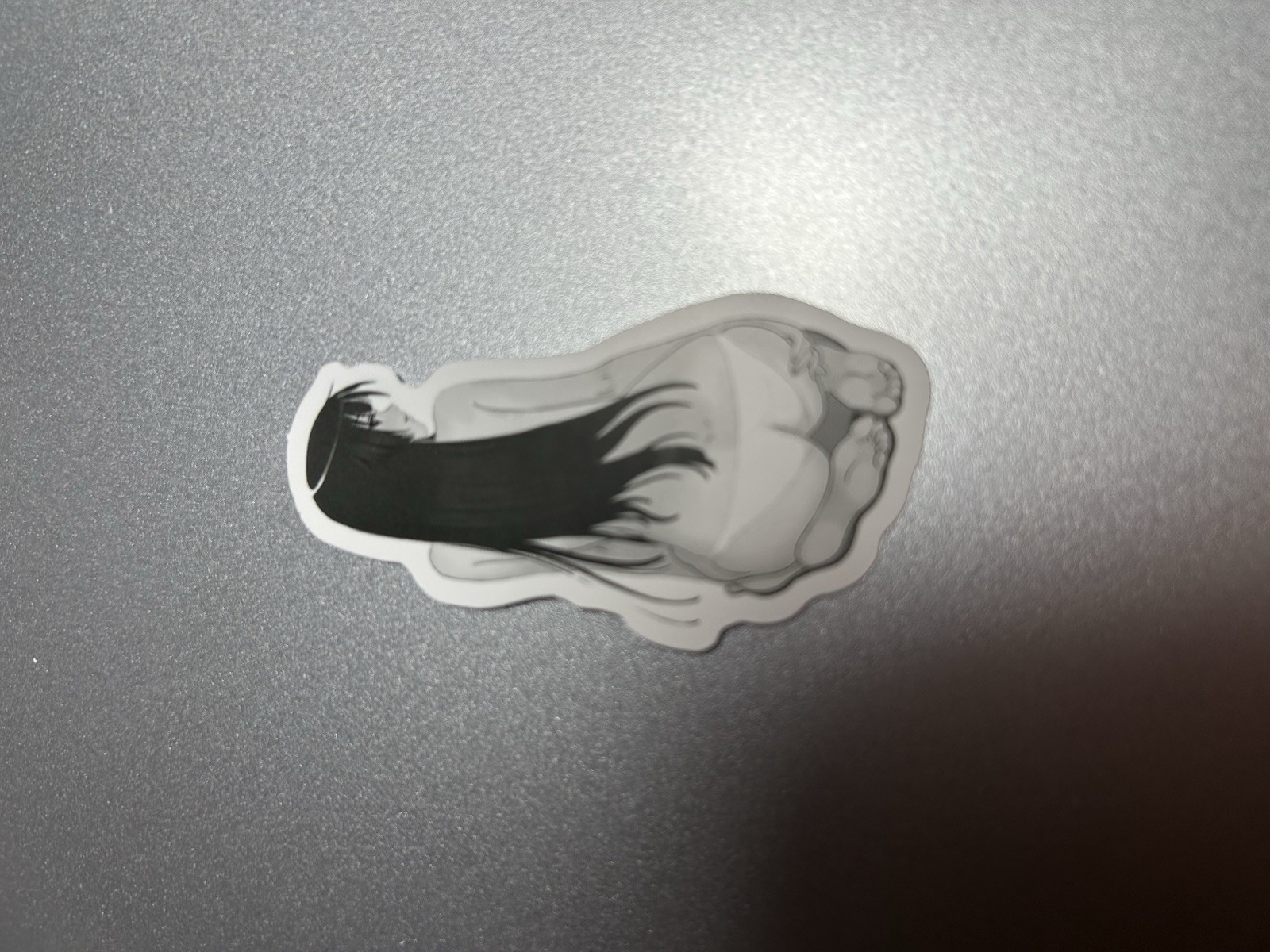 black and white waifu lewd sexy girl stickers #9