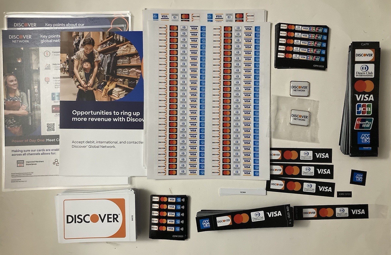 Credit Card Mobile Payment Sign Vinyl Sticker – Visa MasterCard Discover AmEx