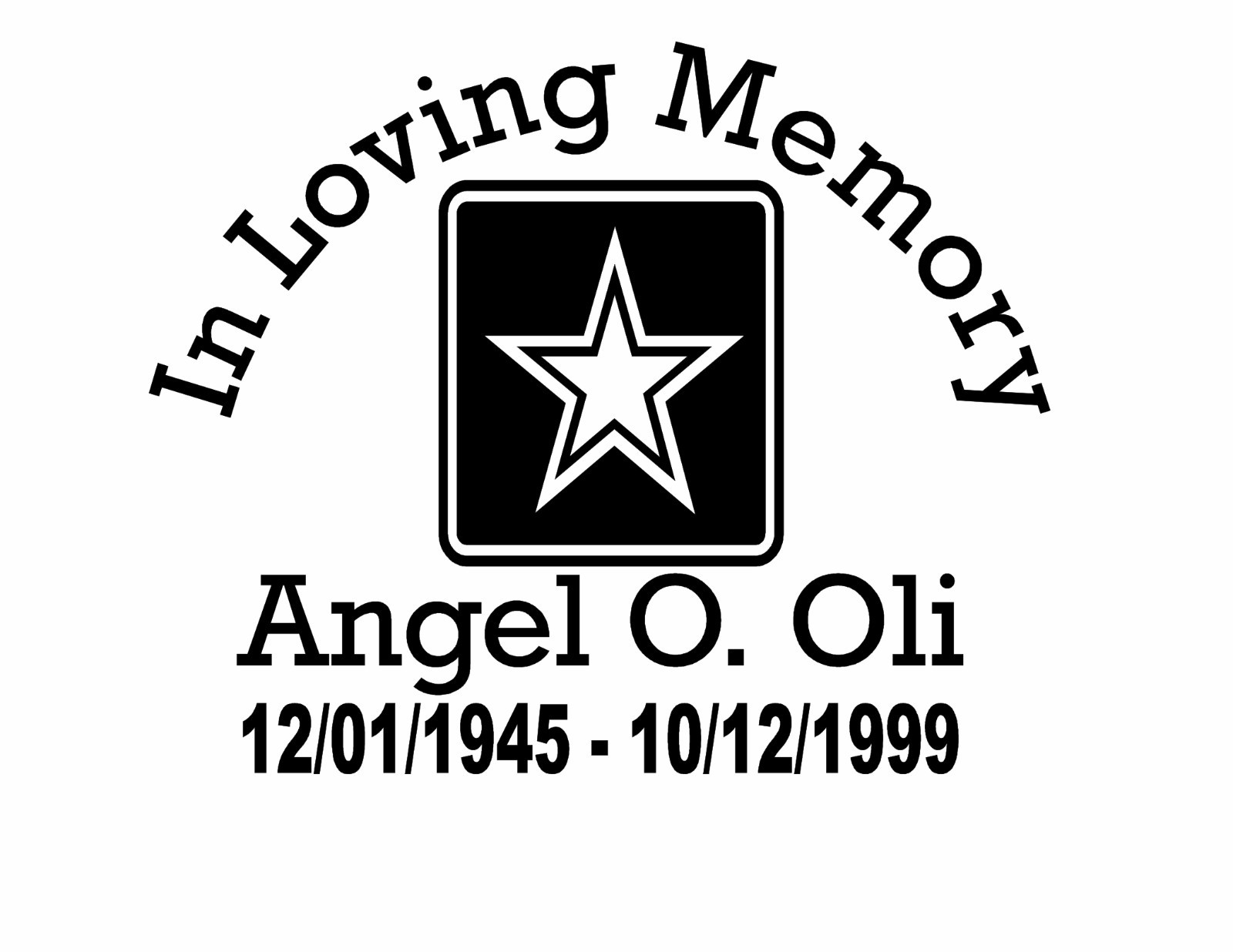 In Loving Memory United States Army Decal Window Personalized
