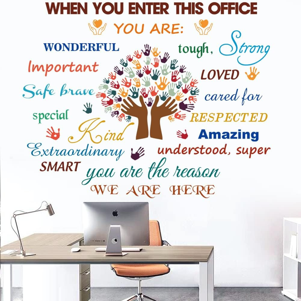 Inspirational Quotes Decals Peel and Stick Motivational Wall Decals Colorful Mot