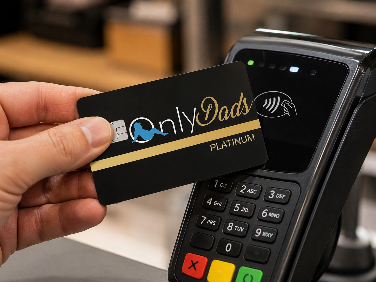 OnlyDads Credit Debit Card Skin Cover Sticker Chip Funny Decal – 2 Pack