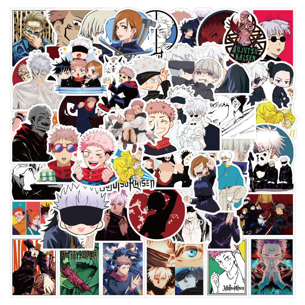 100Pcs Jujutsu Kaisen Anime Sticker for Teens Girls Bottles Waterproof