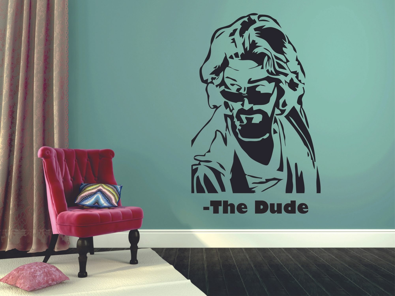 The Dude Big Lebowski Show Movie Vinyl Art Stickers For Home Room Walls Decal