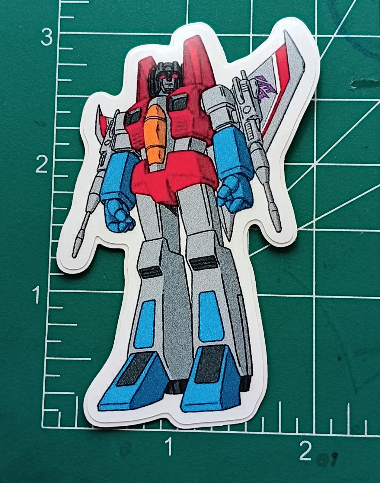 TRANSFORMERS X STARSCREAM G1 X DIE-CUT VYNIL STICKER