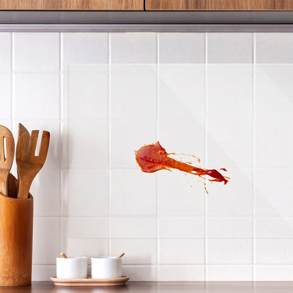 Kitchen Oil Proof Transparent Wall Protector Film Electrostatic Adhesive Sticker