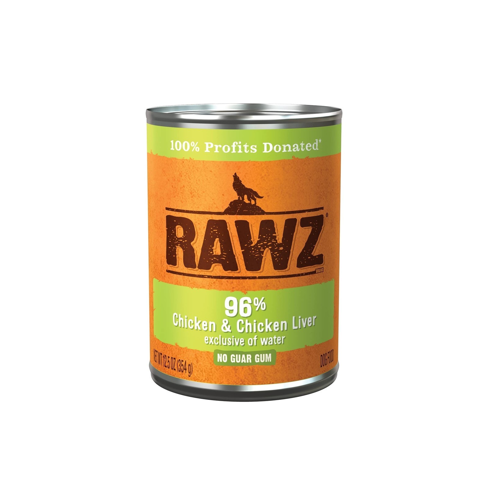 Rawz 96% Meat Canned Wet Food for Dogs 12 Pack/ 12.5 oz. Cans (Chicken/Chicke…