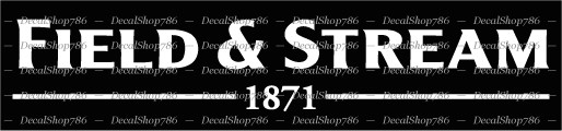 Field & Stream -Hunting/Fishing Apparel- Car Vinyl Die-Cut Peel N' Stick Decals