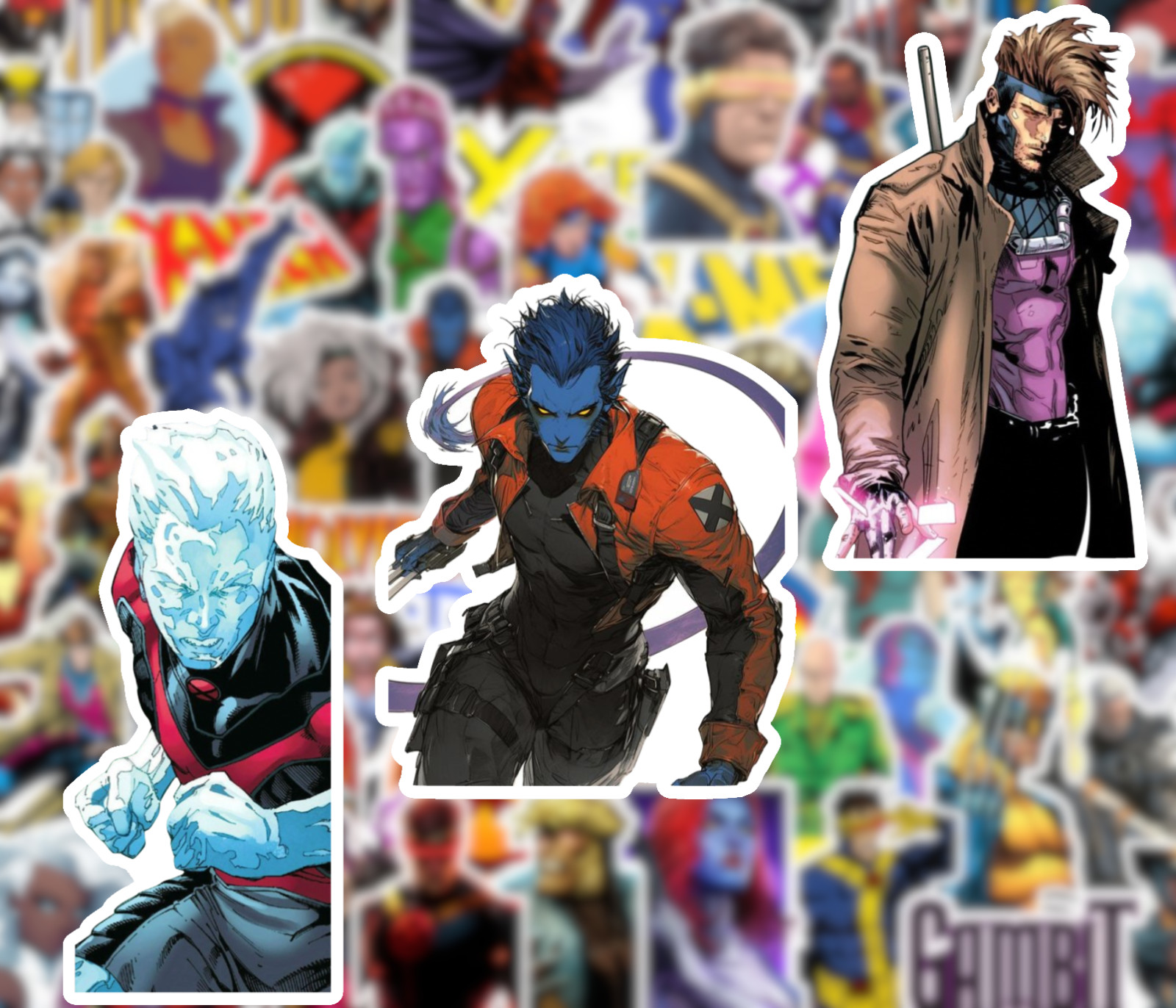 25/50 X-Men Sticker Pack – Waterproof Vinyl – Wolverine Magneto Xmen 97