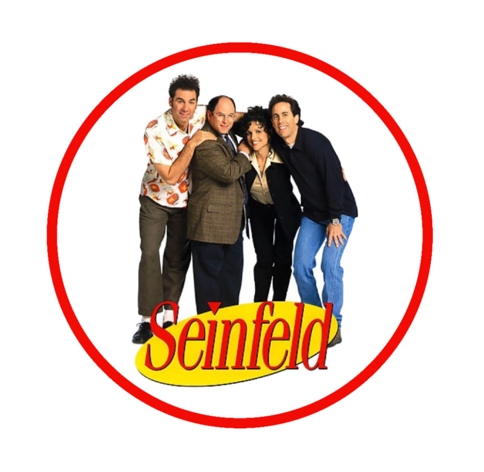Seinfeld 4" Vinyl Decal Sticker Handcrafted Laptop Decor Vehicle Cooler Tumbler