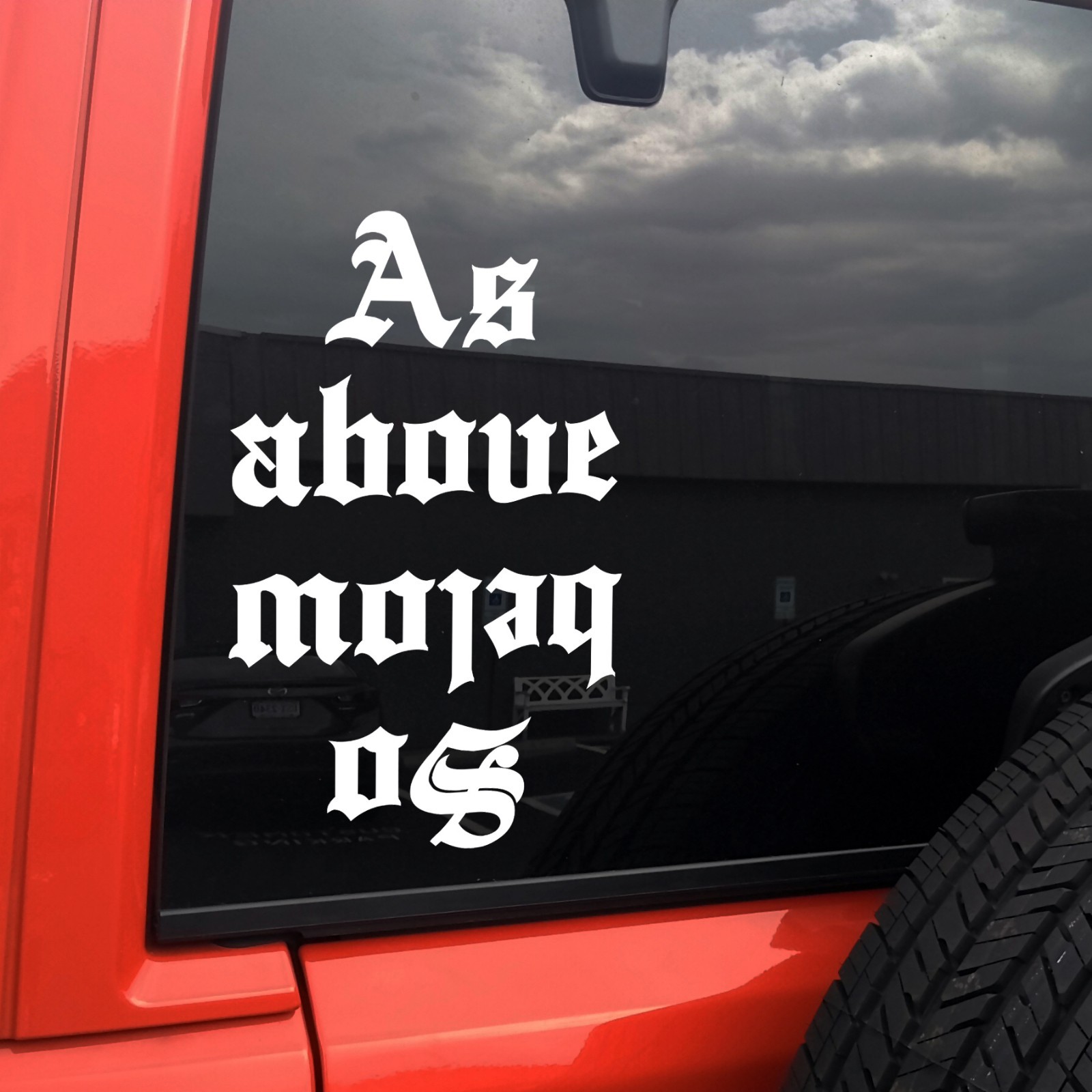 As Above So Below Vinyl Decal V2 Occult Hermetic Esoteric Symbol Sticker