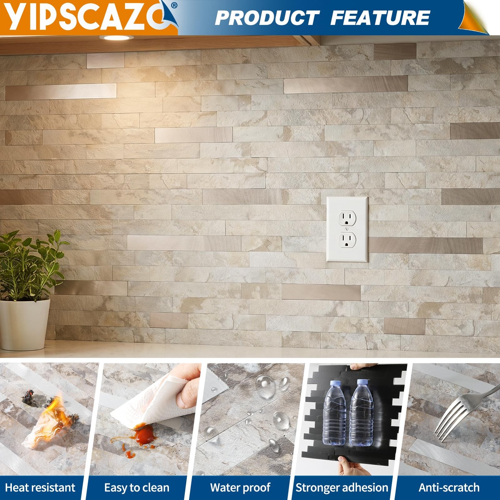 2026 New Upgrade 11.34" X 11.57" Peel and Stick Backsplash, Stick on Backspla…