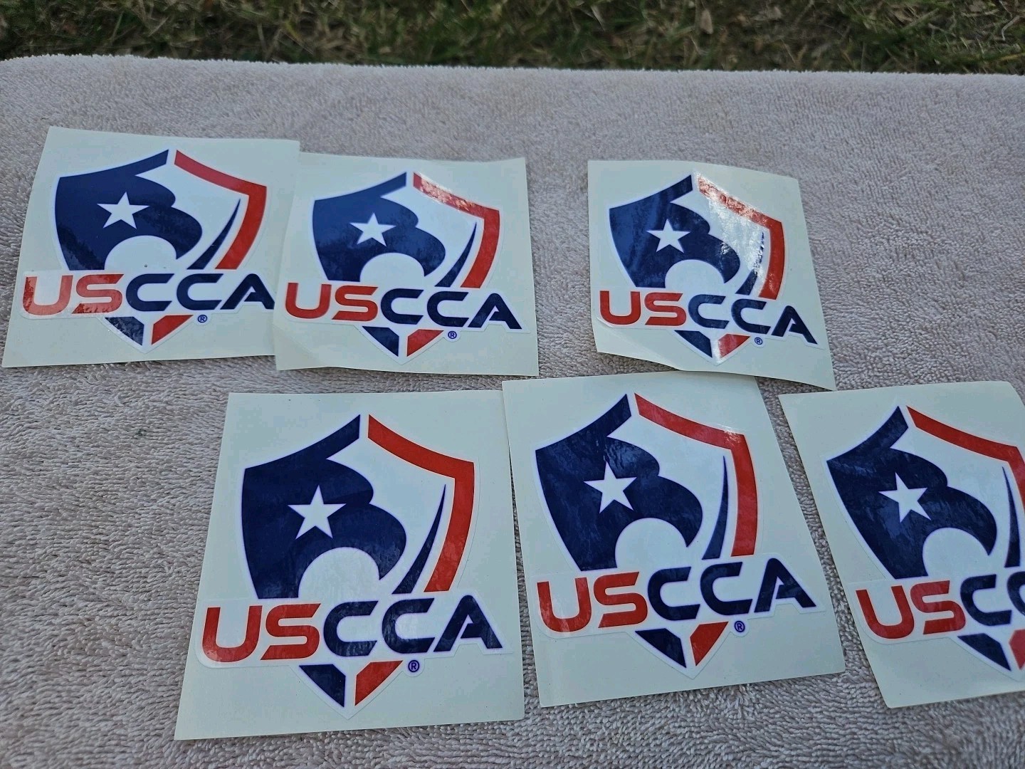 6 USCCA United States Concealed Carry Association Sticker / Decal. Red White Blu