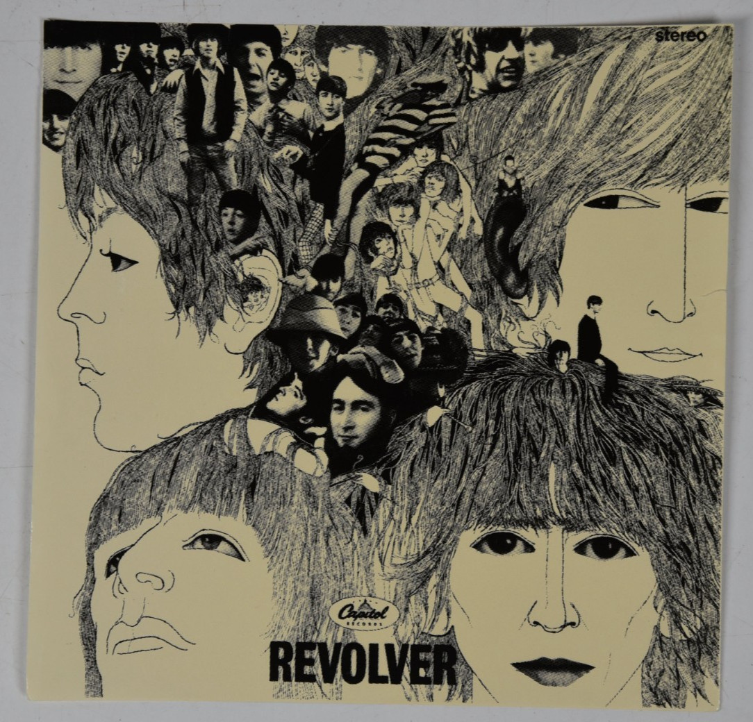 Vintage The Beatles Revolver Album Cover Art 6" Art Print 45 Record Paper ONLY