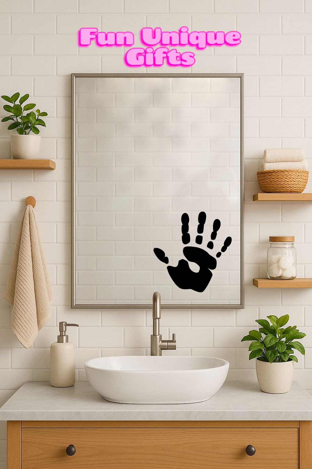 Hand Print Vinyl Decal Sticker -Multiple Colors & Sizes- FREE SHIPPING!