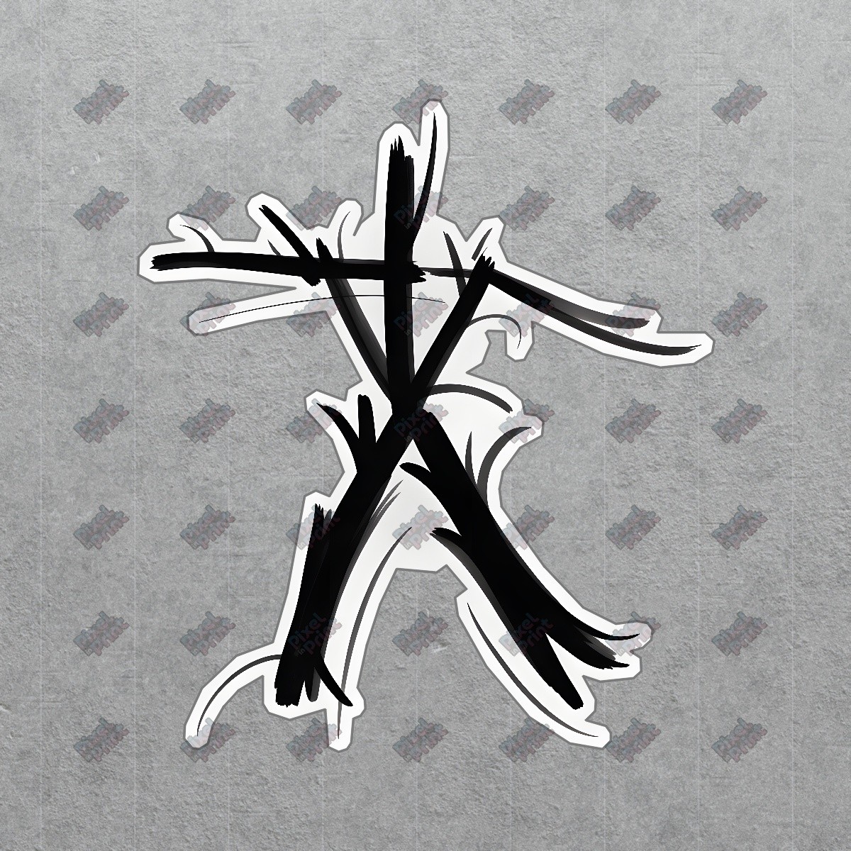 Abstract Minimalist Figure Art Dynamic Nature Inspired Design Unique #8933