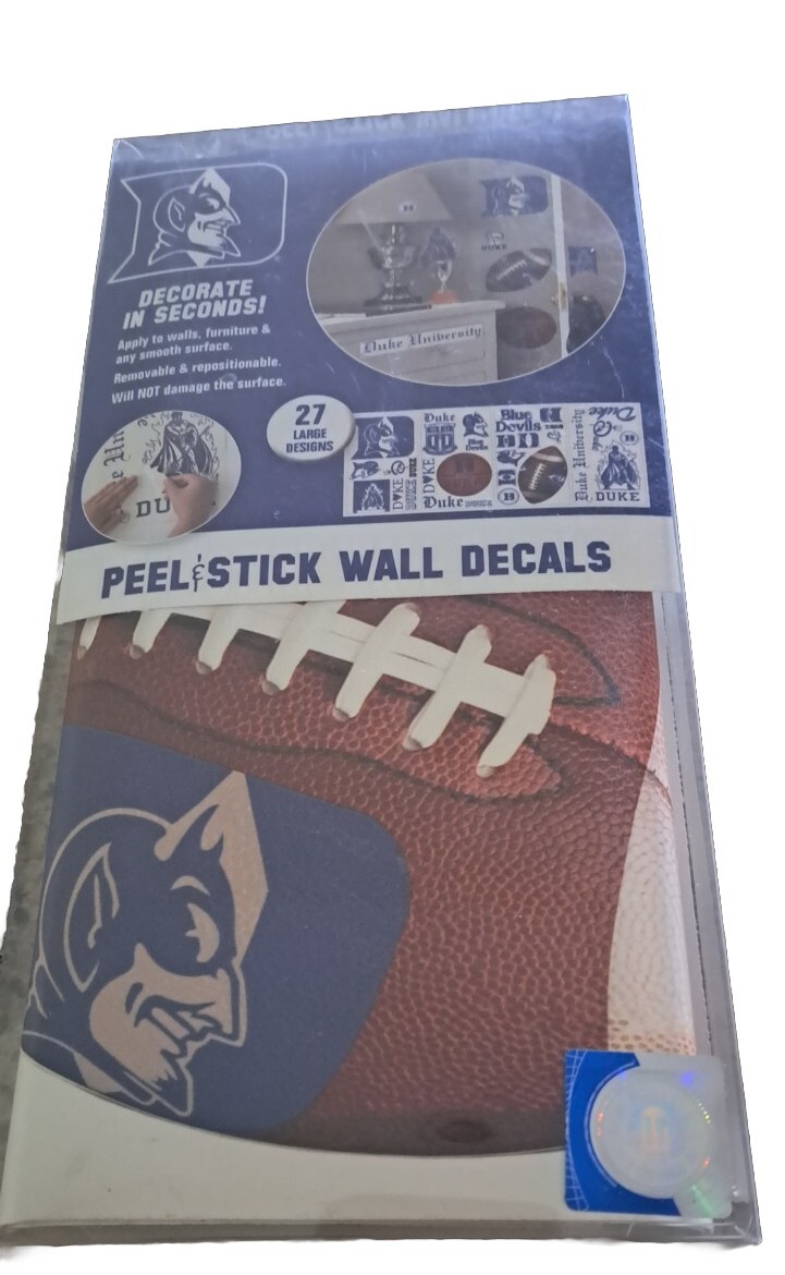 Duke Peel & Stick Wall Decals 27 Designs NCAA Football Basketball NEW