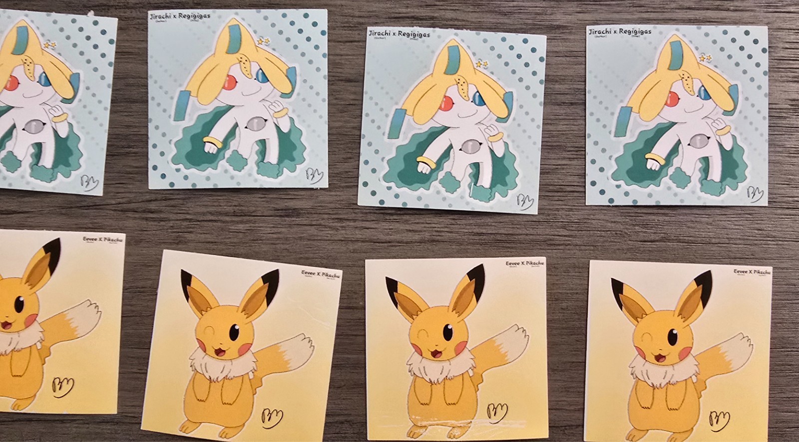 Custom Made Pokémon Fusion Stickers (SELECT WHAT YOU'D LIKE)