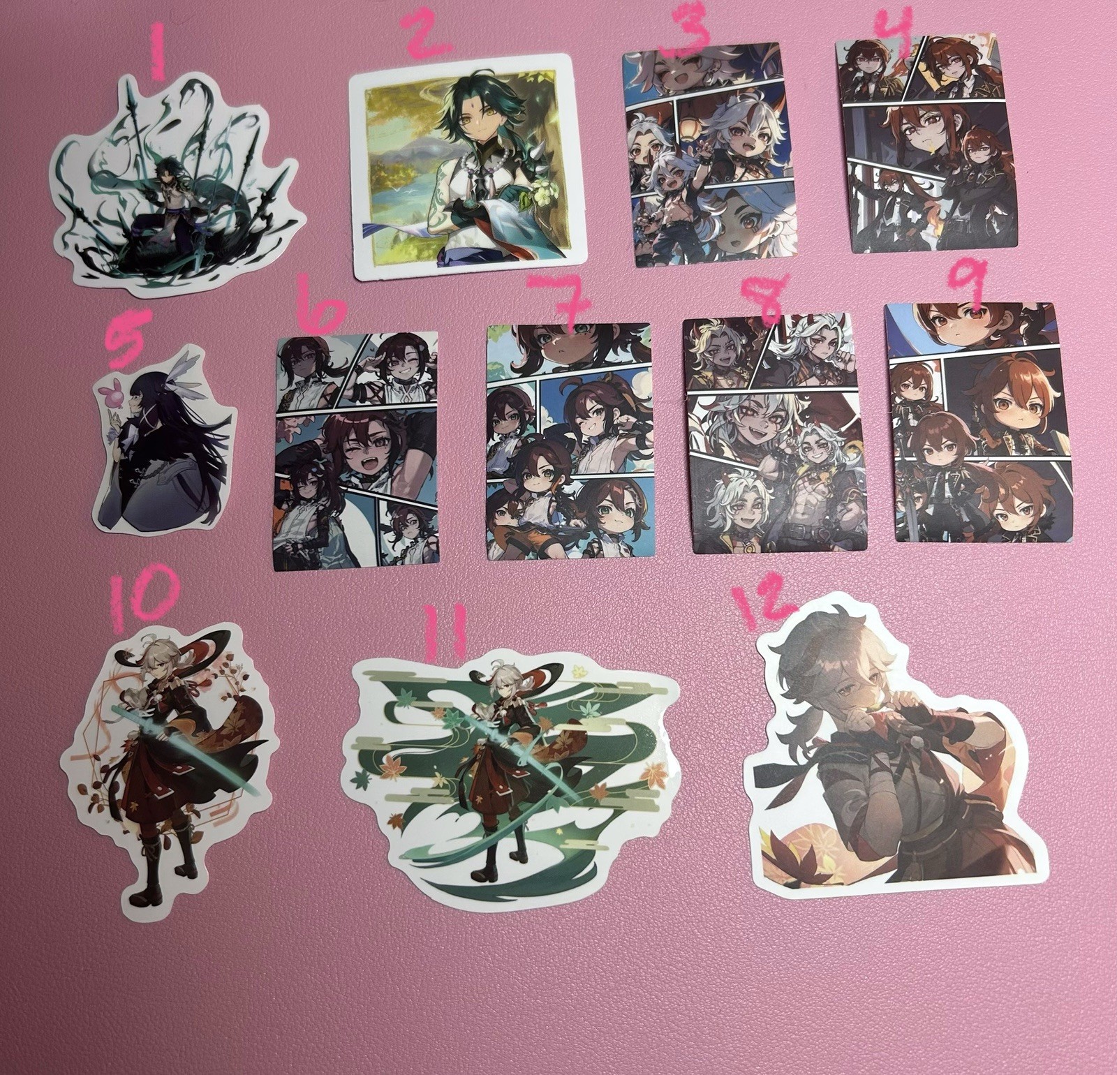 Genshin Impact Anime Stickers – 17